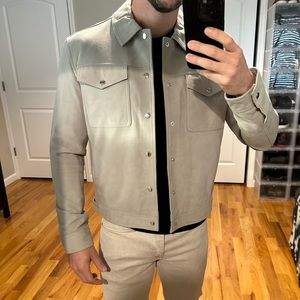 Reiss Grey Suede Jacket Brand New! Tags attached. Men’s Medium